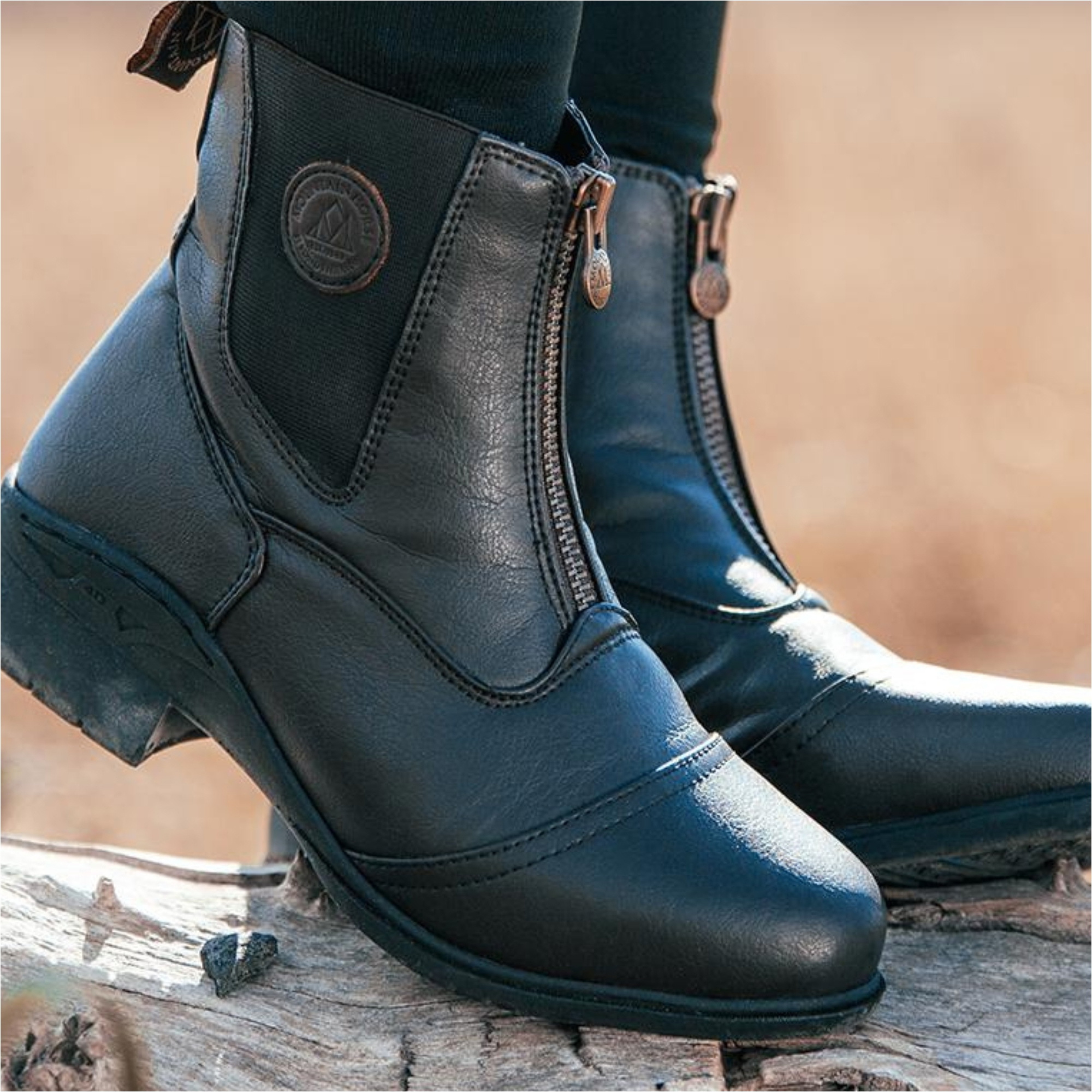 Mountain Horse Damen Veganza Reißverschluss-Paddock 010810100io - Black